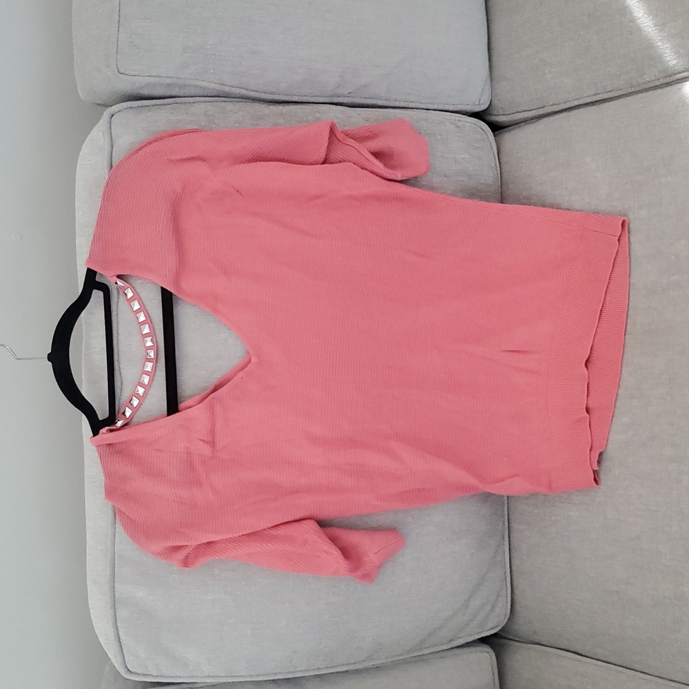 Express Pink 3/4 Sleeve Top